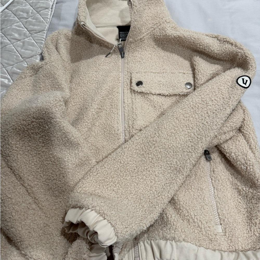 Vuori Beige Teddy Jacket